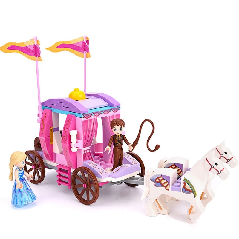 Для девочек серия Alice Princess строительные блоки фигурка друзей КОРОЛЕВСКАЯ КАРЕТА