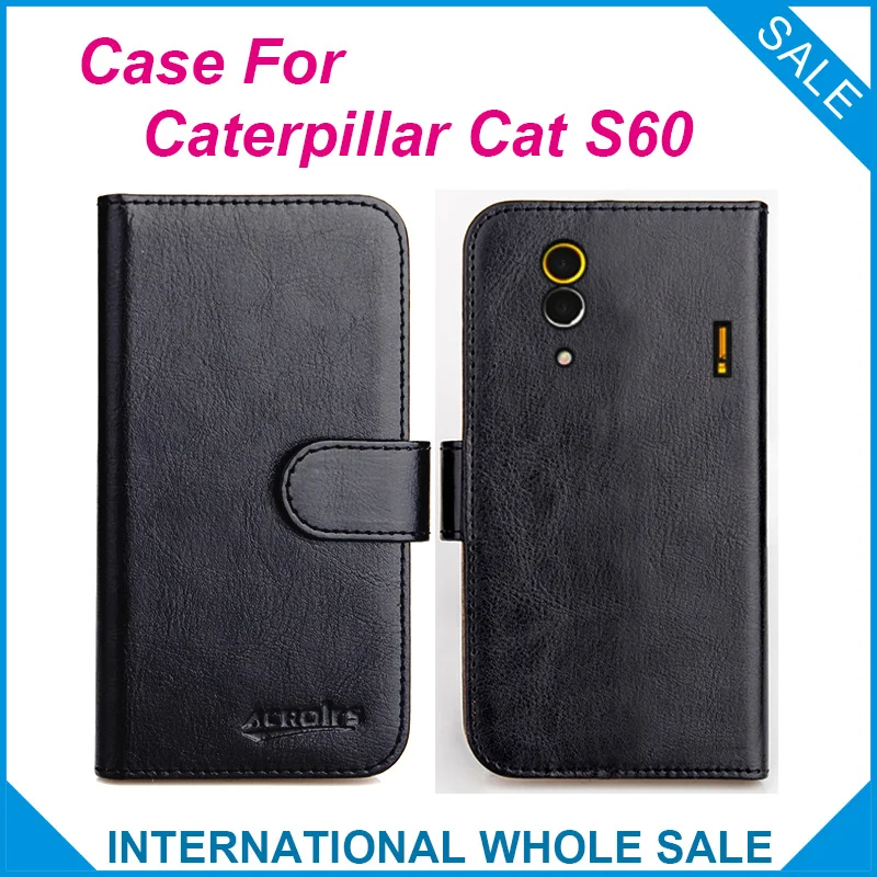 6 цветов Лидер продаж! Чехол 2016 Caterpillar CAT S60 Эксклюзивный кожаный чехол высокого