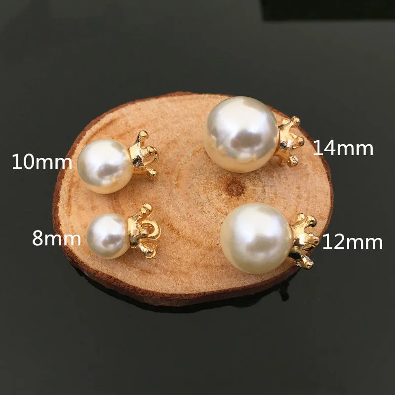 Hot 100pcs/lot ABS Imitation Pearl Bead Pendants Handmade Bracelet Necklace Earrings Clothes Shoes DIY Beads For Jewelry Making | Украшения