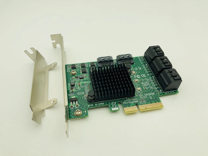 Адаптер PCI E Express на SATA 3 0 III с 8 портами 6 ГБ|Платы расширения| |