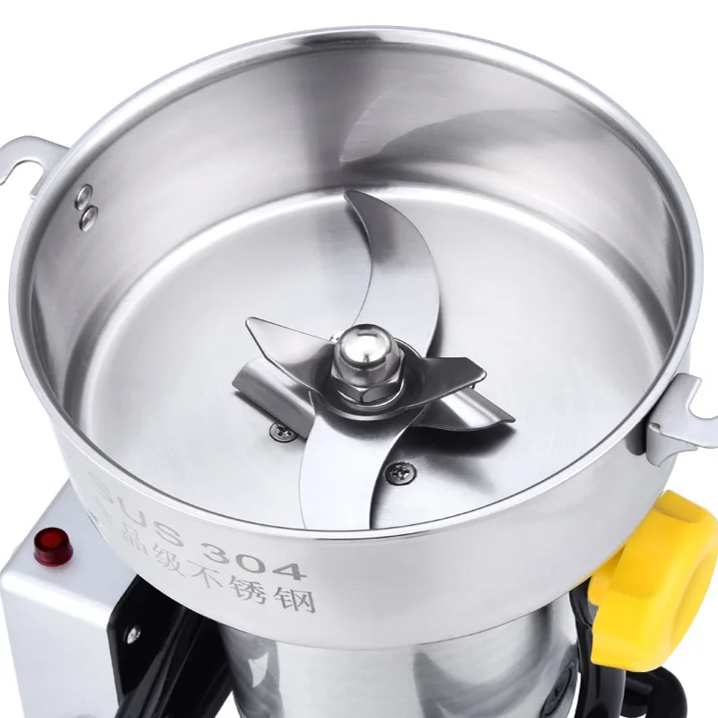 

Coffee Grinders 800 grams of Chinese medicinal powder grinder super fine grinding machine 304 stainless steel machine.