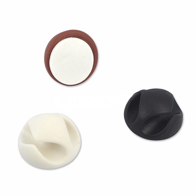 1 шт. зажимы для кабелей мыши офисный силиконовый органайзер держатель проводов