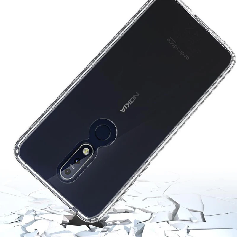 Для Nokia 7,1 Чехол 7 TPU бампер жесткий PC акриловый прозрачный Гибридный Кристальный чехол для телефона Nokia 7,1 7 Plus Nokia7.1 оболочка