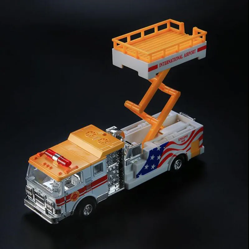 Музыкальная мигающая лестница грузовик сплав инженерные транспортные средства