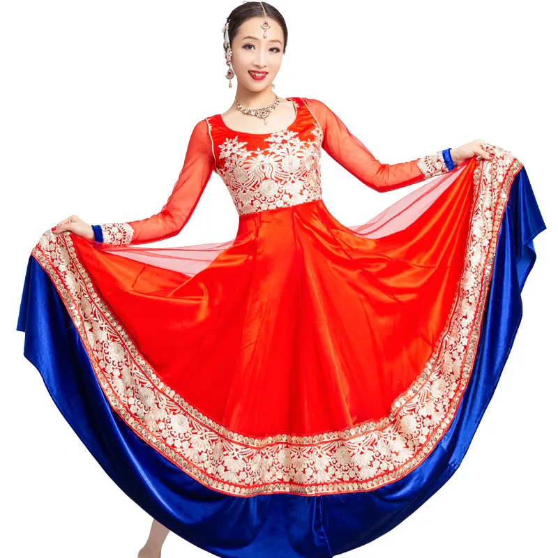 Индийский танцевальный костюм болливудское сари одежда для выступлений костюмы