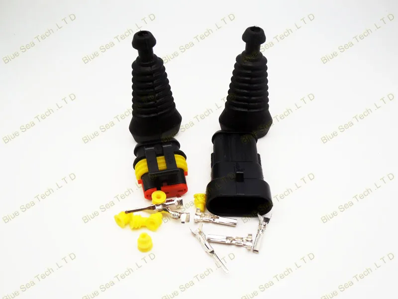 10 комплектов 3 контактный Автомобильный Фонарь + оболочка (2 шт.) наборы для систем