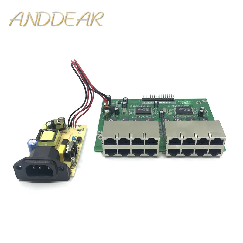 OEM 10 / 100 Мбит/с RJ45 16 портов коммутационный модуль быстрого Ethernet Lan концентратор