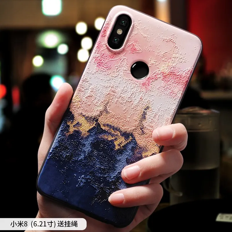 Ретро абстрактный минималистичный рельефный чехол для XIAOMI MI 8 MI8 SE PRO mi8se Lite |