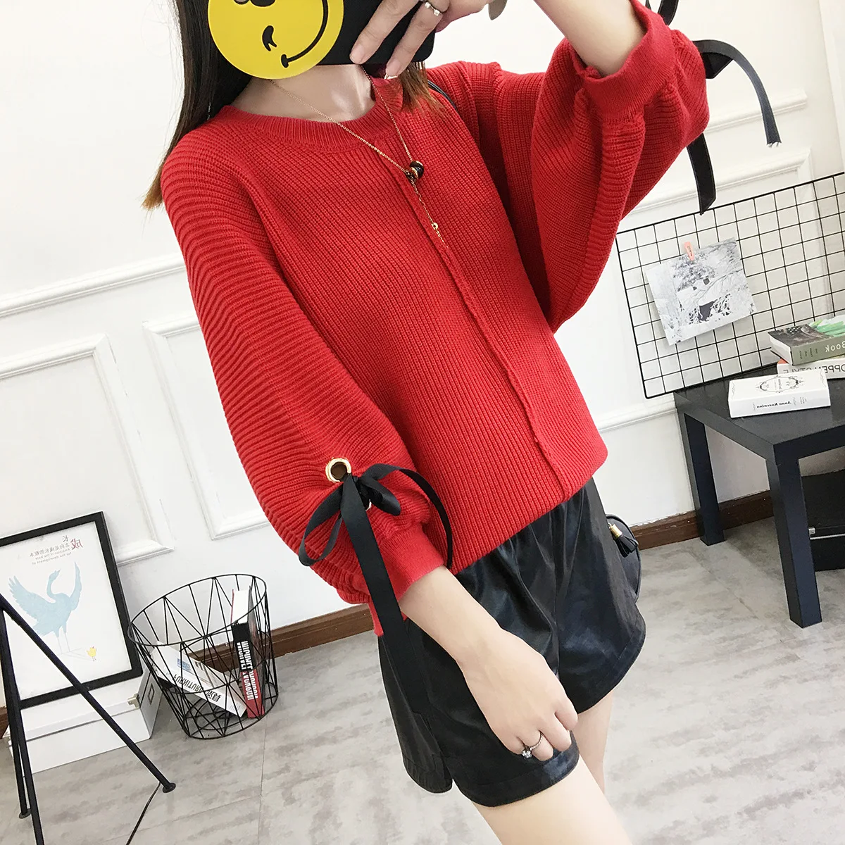 Новая серия han в осень и зима из пуловеры дамы вязать студент индивидуальность