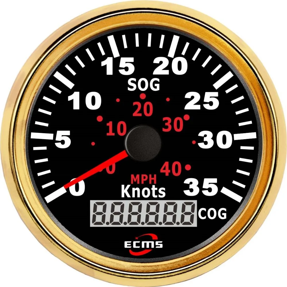 Морская лодка яхта авто грузовик цифровой спидометр измеритель скорости 85 мм 35