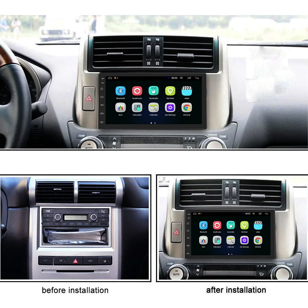 Camecho 2din автомобильный Радио Android мультимедийный плеер Bluetooth 2 Din 7 ''сенсорный