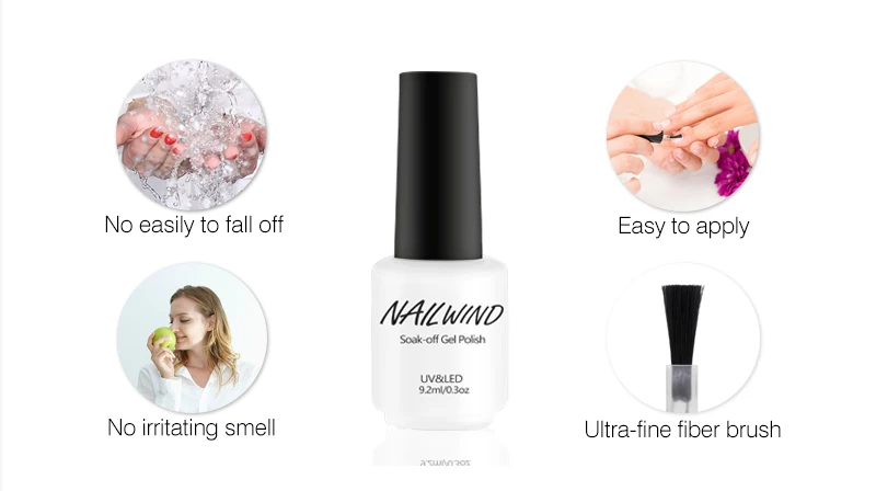NAILWIND лак для ногтей 9,2 мл УФ цветной гель лак для ногтей акриловый гель Лаки резиновая основа для наращивания ногтей дизайн маникюра