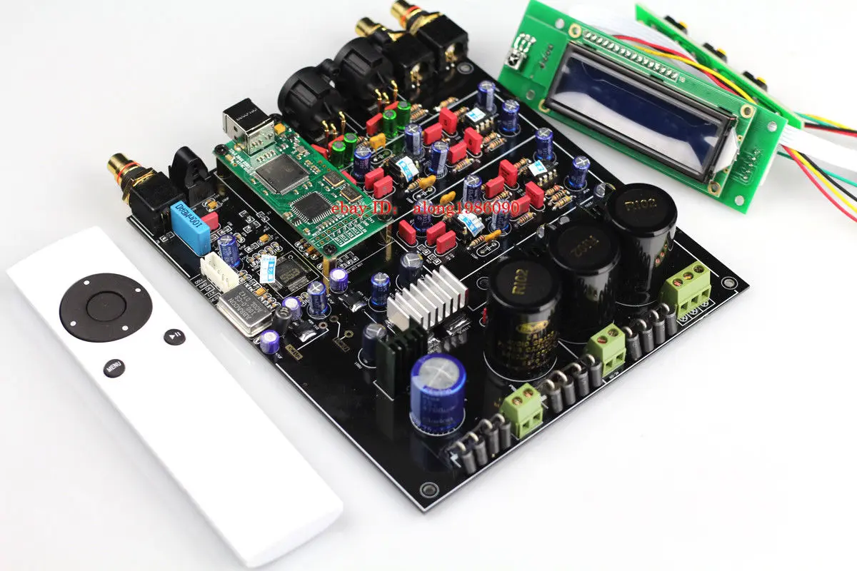 ZEROZONE Assembeld Hi end ES9038PRO DAC плата с пультом + Amanero XMOS USB карта L5-6 | Электроника