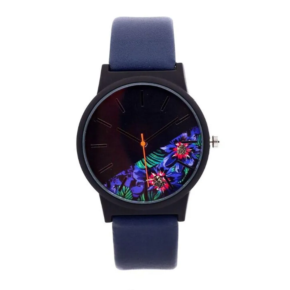 Кварцевые наручные часы Reloj Mujer, модные повседневные женские часы разных цветов, роскошные часы с кожаным браслетом
