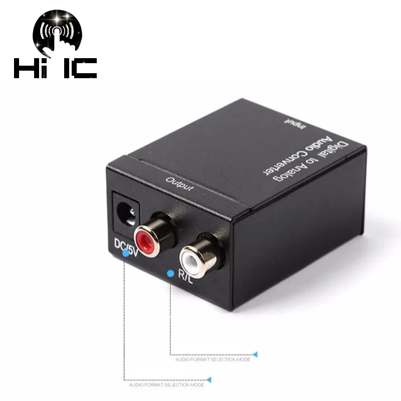 USB внешняя звуковая карта DAC Декодер Усилитель для наушников усилитель звука коаксиальный SPDIF цифровой аудио вход в RCA аналоговый AUX