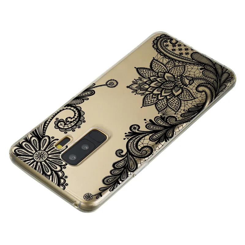 Чехол на чехол для samsung Galaxy S10 S10E S8 S9 плюс A6 J4 J6 плюс A7 A9 J3 J5 чехол с цветочным принтом в стиле ретро для девочек мягкий силиконовый чехол