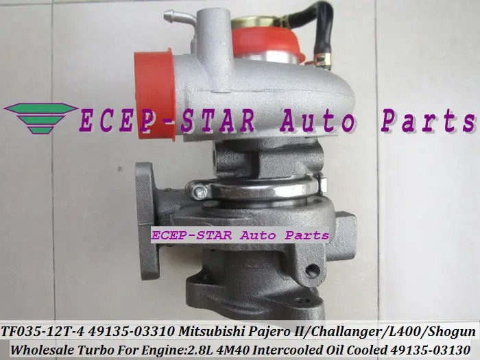 Турбо для mitsubishi Pajero Shogun Canter Challanger Delica L400 4M40 2.8L с масляным охлаждением TF035 49135 03310
