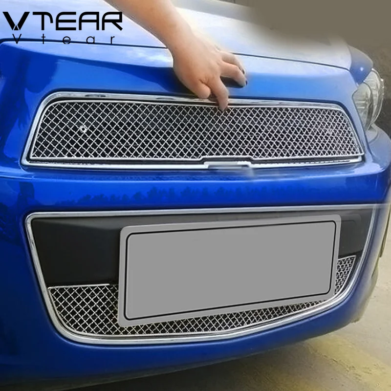 Vtear для Chevrolet aveo Sonic t250 решетка для гоночных грилей, автомобильная решетка для гриля, декоративная хромированная отделка автомобиля, аксессуары 2011-2013