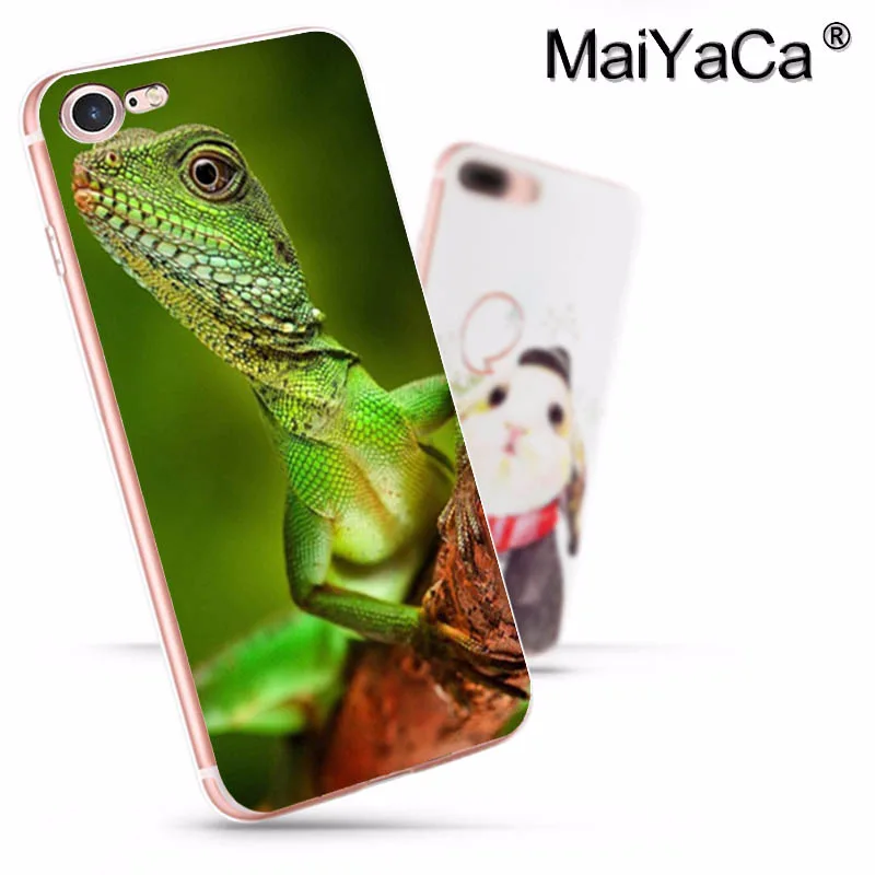 MaiYaCa животное геккон в зеленом лесу ящерица Модный чехол для телефона для iphone 11 pro 8 7 66S Plus X 10 5S SE XR XS MAX - Цвет: 5