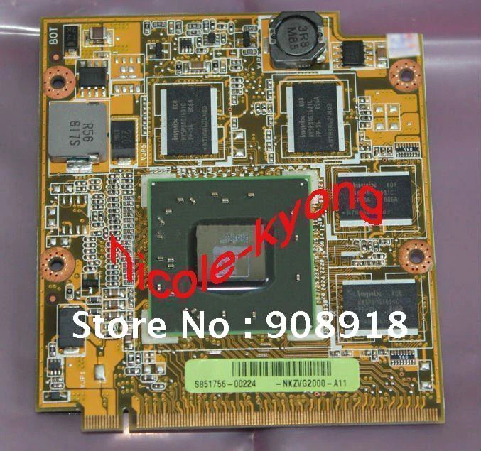 

100% working VGA Video card 1G HD3650 NKZVG2000 08G2018FV11Q M86 for ASUS A8 A8S A8SC A8SR A8SE laptop