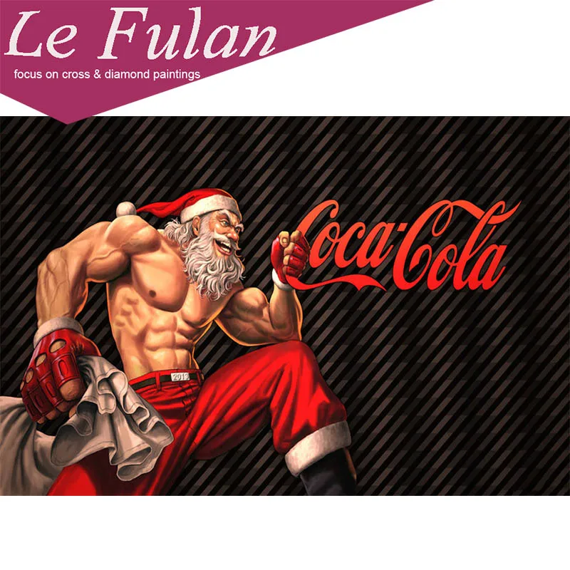 Le Fulan алмазная живопись 5D сделай сам полный Cola Рождество Декор фитнес тренер