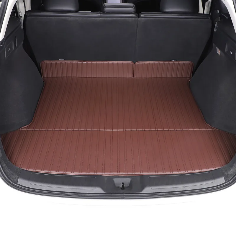 brown 1pcs Запасная Коробка коврик полное окружение хвост коробка коврик после склада коврик интерьера Аксессуары для infiniti qx50 - Цвет: brown 1pcs