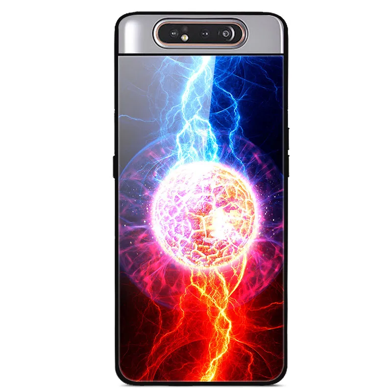 6," чехол для samsung A80, чехол A 80, роскошная задняя крышка из закаленного стекла для samsung Galaxy A80 A90 A 90, чехол, мягкий ТПУ бампер, рамка - Цвет: as photo 27