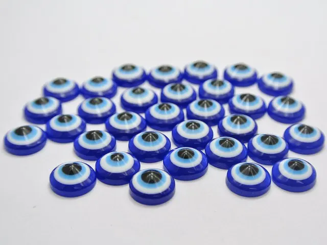 120 шт 9 мм акриловый Синий Flatback Eye ювелирные аксессуары diy украшения Ремесло|crafts