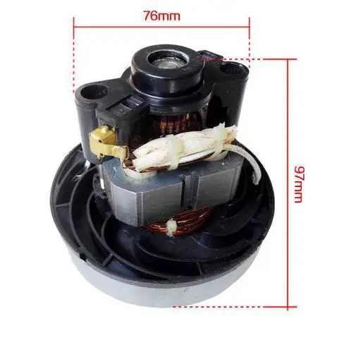 Двигатель для бытового пылесоса 220 В 800 Вт диаметр 107 мм с защитой 105C | Бытовая