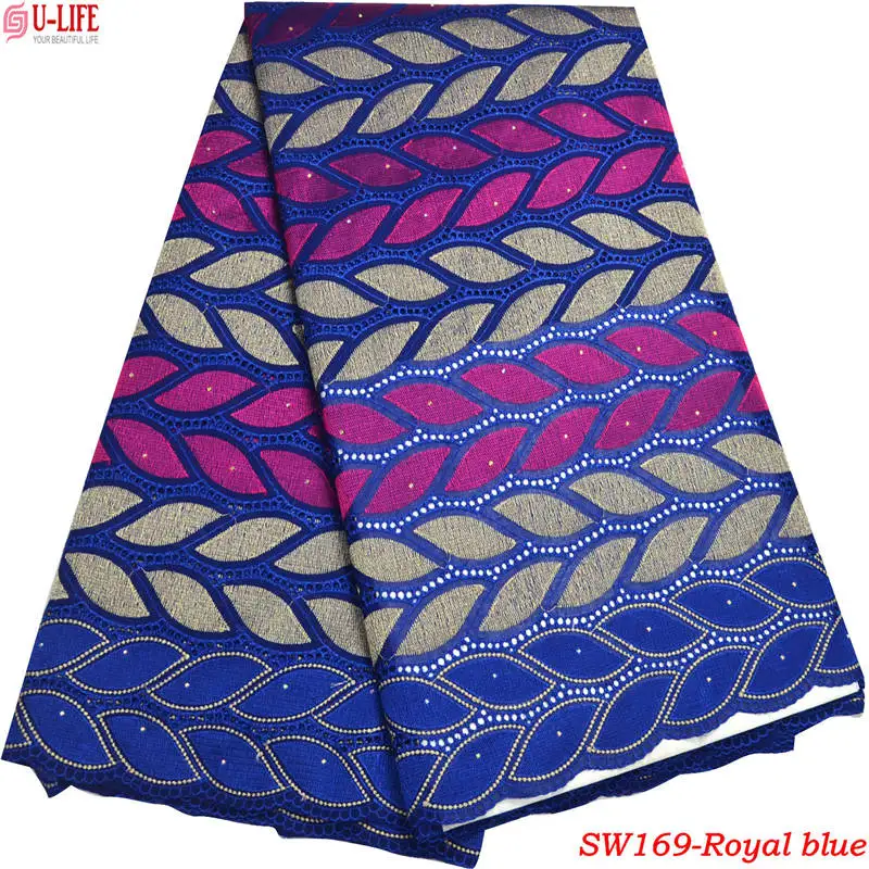 African Swiss Voile Lace High Quality Wedding Dresses Fabric 5 Yards 100% Cotton for women SW-169 | Дом и сад