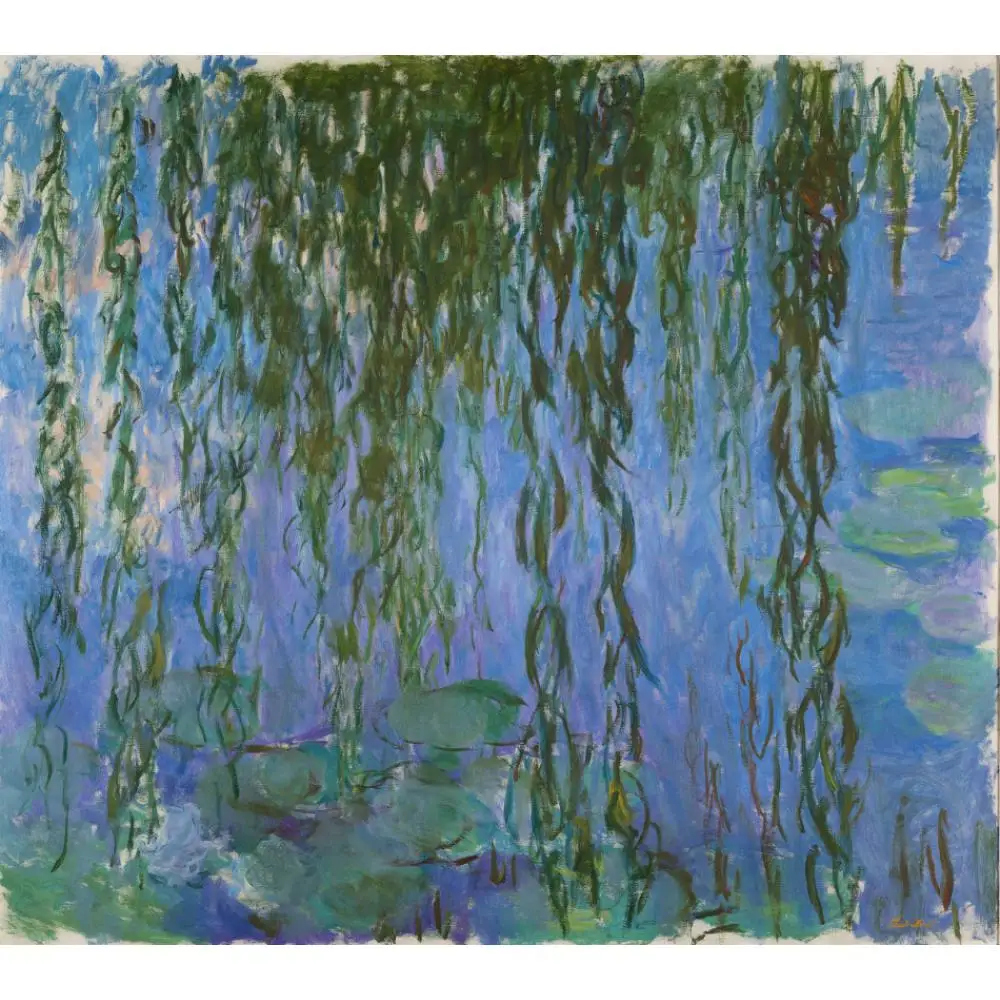 High quality Claude Monet paintings Water Lilies with Weeping Willows oil on canvas hand-painted Home decor | Дом и сад