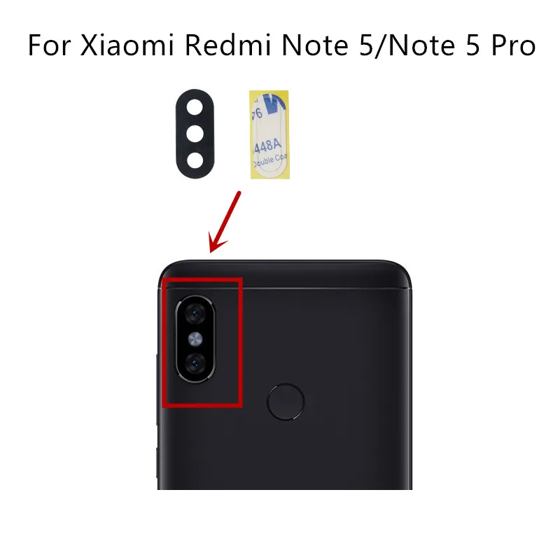 

2 шт., запасные части для задней и задней камеры Xiaomi Redmi Note 5/ Note 5 Pro