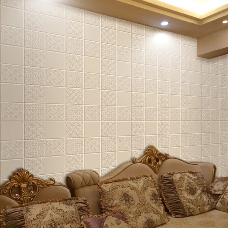 30*30 см креативные самоклеящиеся простые плитки PE Foam 3D Обои DIY настенные наклейки