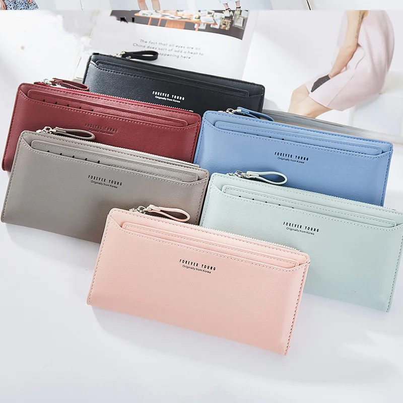 

Unishow Long Women Wallet Multifunction Women Purse Soft Leather Female Wallet Card Holder Purse With Coin Pocket