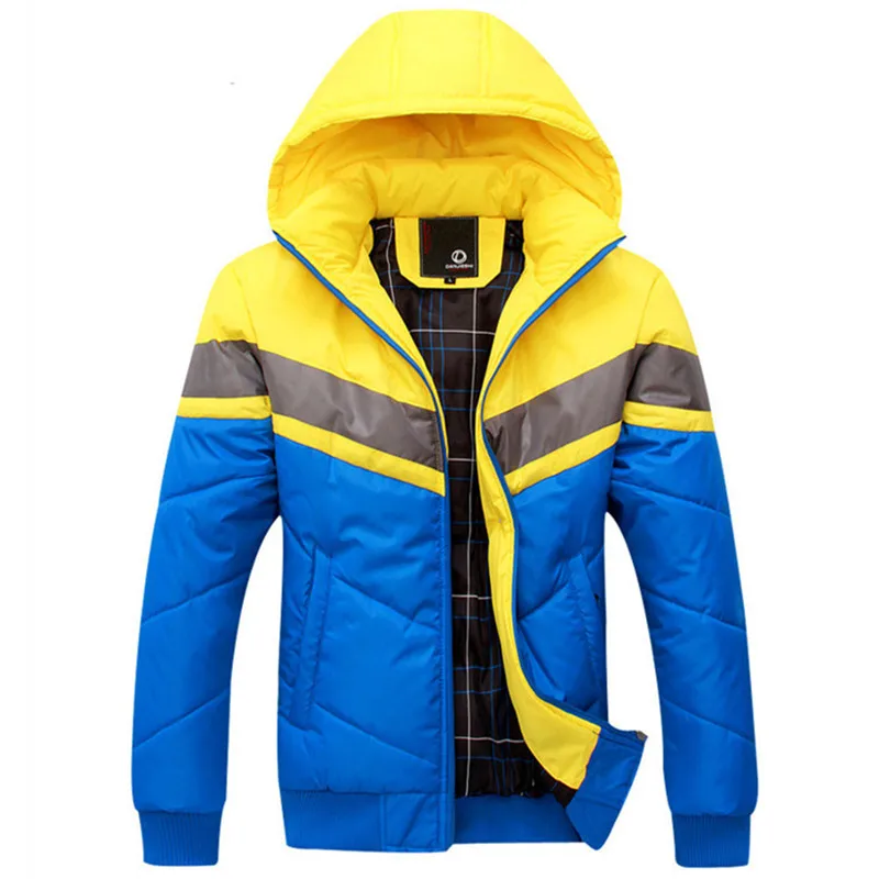 Бесплатная доставка новинка зимы 2018 мужские пуховики с хлопковой подкладкой