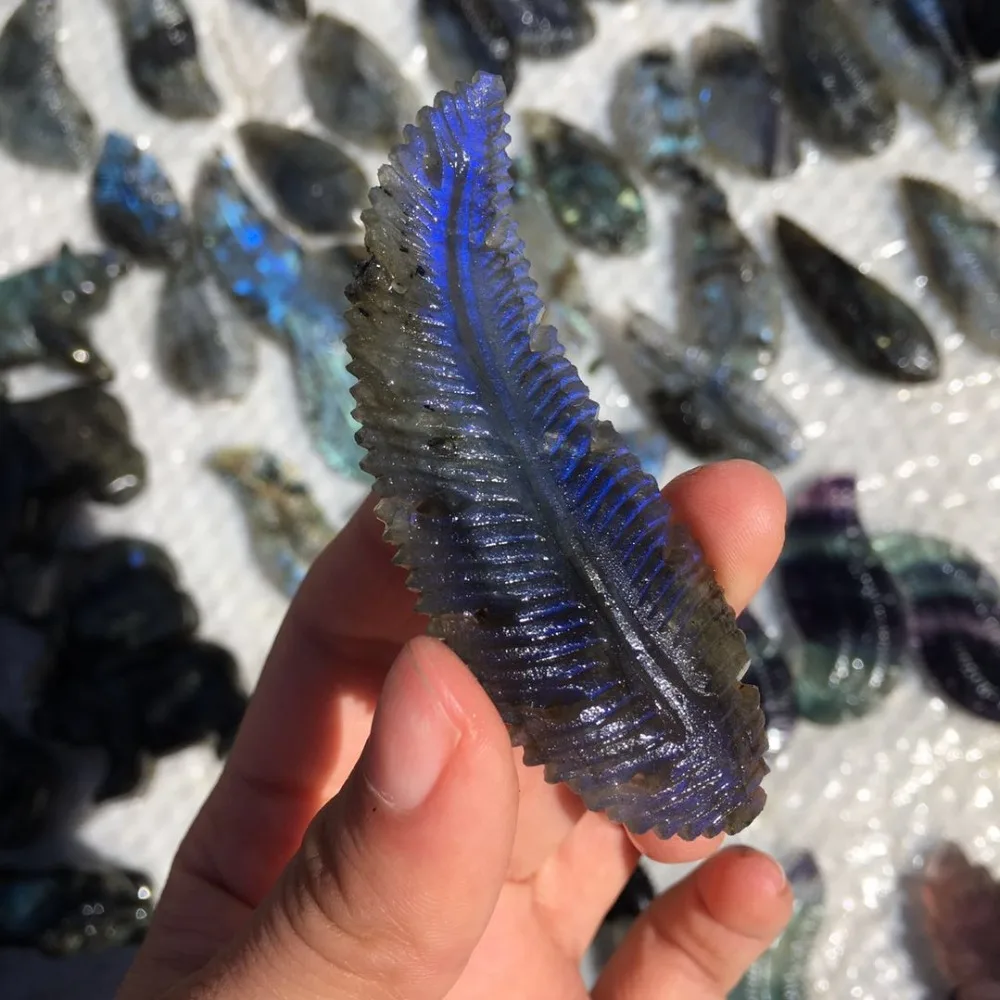 1 шт. Природный лабрадорит кварц кристалл драгоценный камень лист Рейки