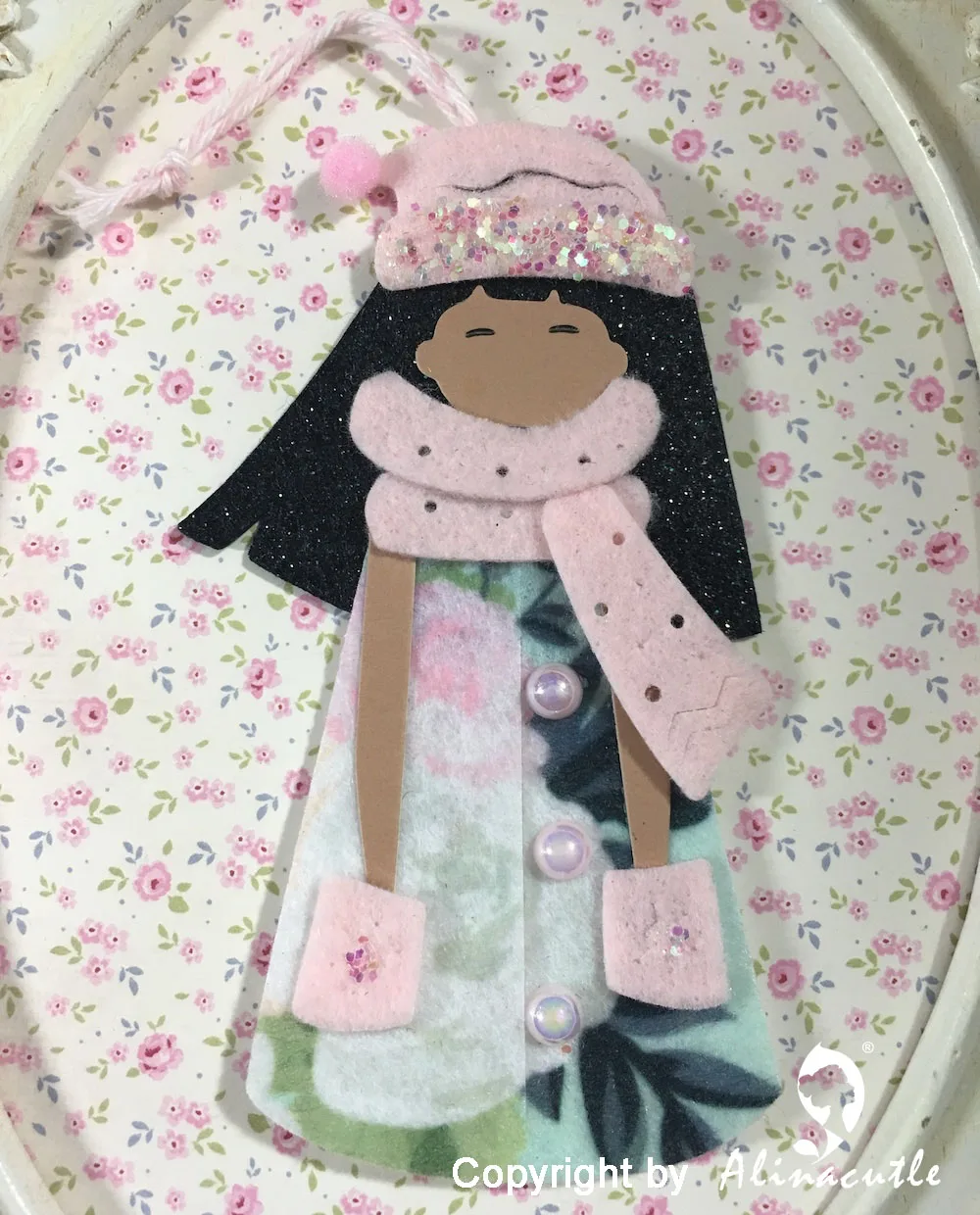 Металлические штампы для вырезания куклы Девочки зимний Рождественский шарф