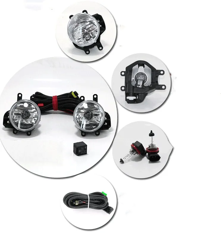 

eOsuns led drl daytime running light +fog lamp for Toyota levin 2014-2016 with yellow turn signals and blue night light