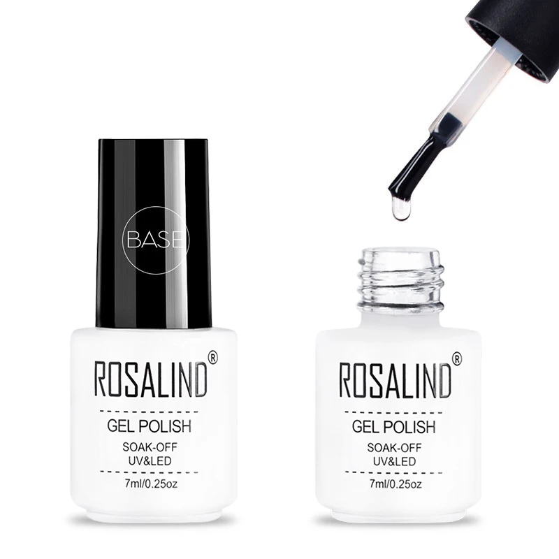 ROSALIND 7 мл базовый слой и верхнее покрытие набор гель лак для ногтей Замачивание от