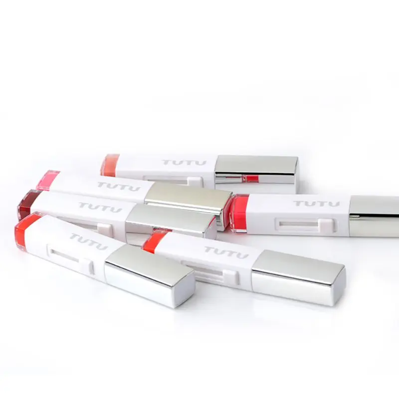 Горячие губы макияж мода двойной цвет градиентная помада 6 цветов