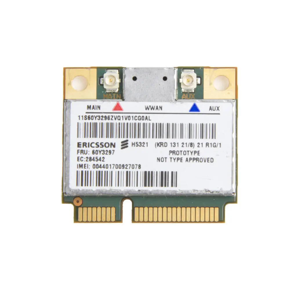 Карта для H5321GW 60Y3297 IBM Thinkpad T430 S430 X230 W530 T520 Беспроводная 3G карта WWAN|Сетевые карты| |