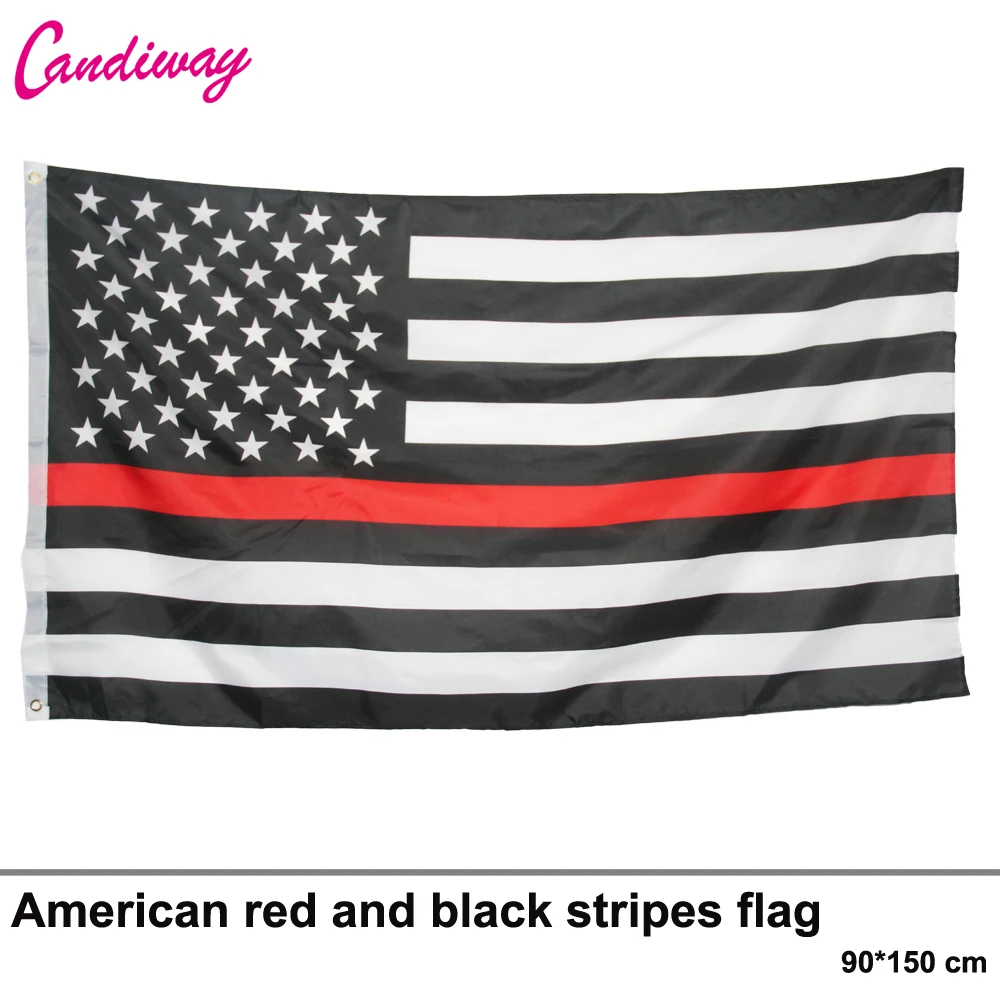 11.11 the Thin Red Line USA American Flag Police 3x5 Feet Law Enforcement Stars stripe | Flags