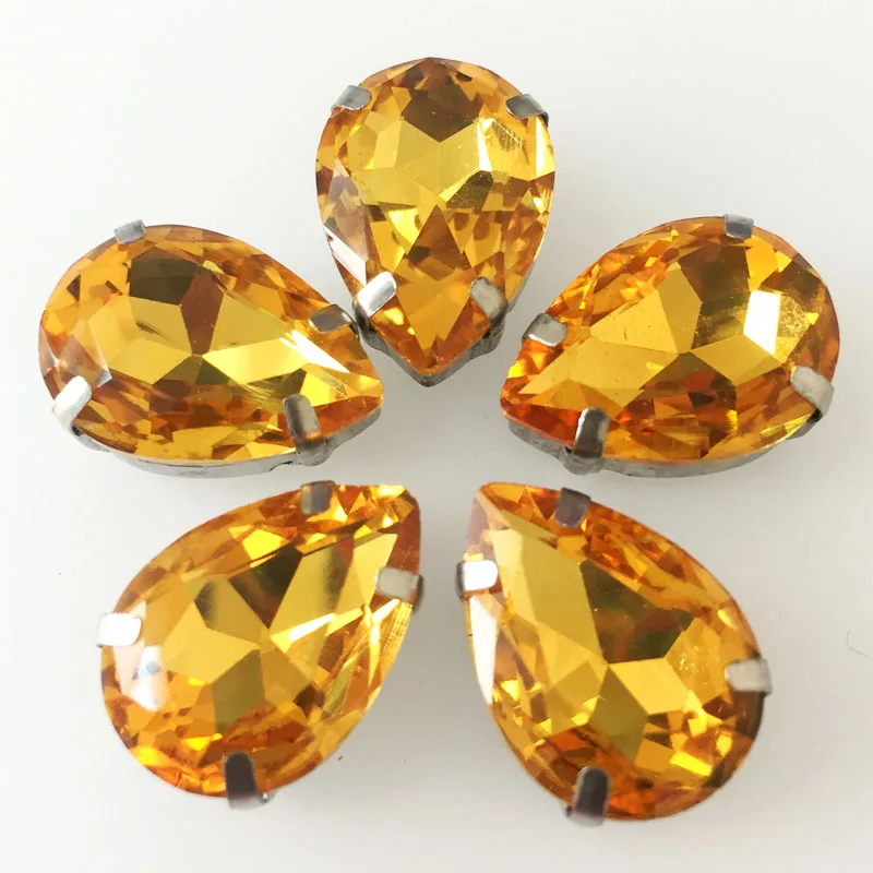 Бесплатная доставка! Золотисто желтые каплевидные высококачественные