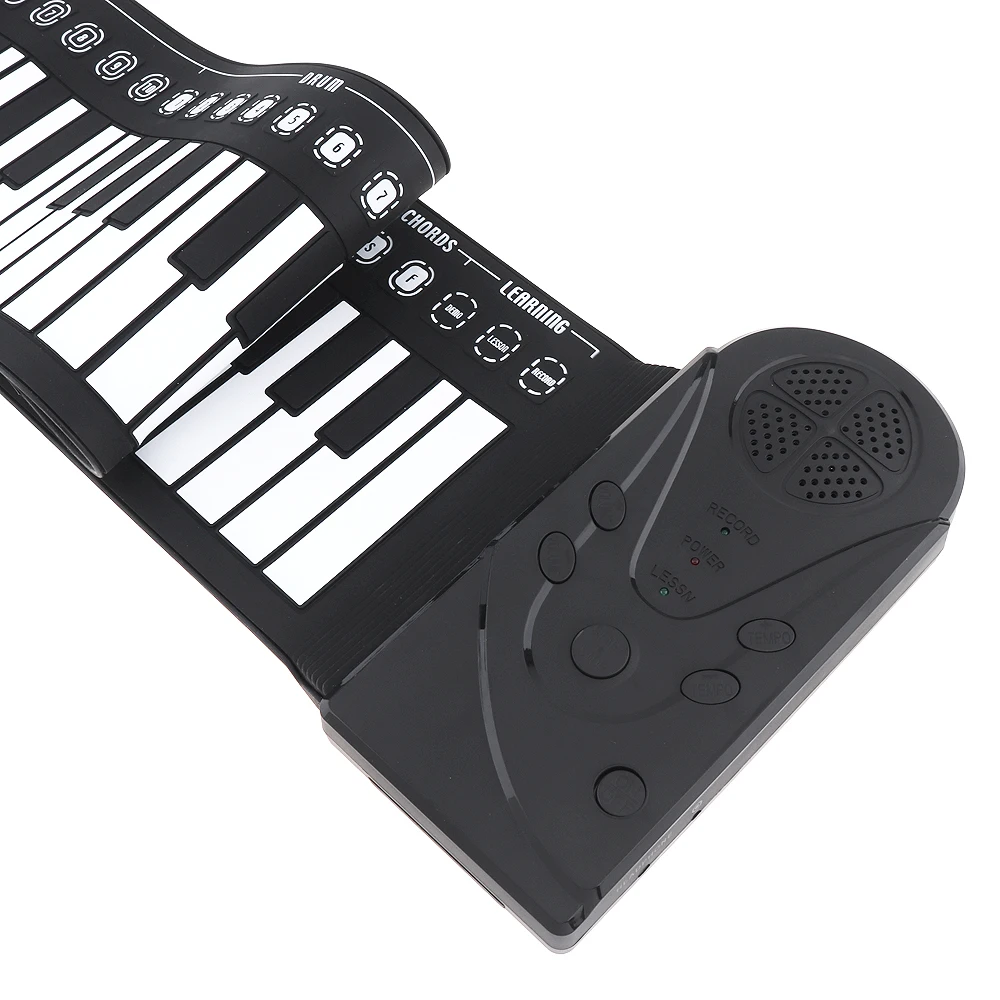 

Portable 49 Keys Electronic Silicon Flexible Hand Roll Up Piano Built-in Speaker Children Toys Keyboard Organ