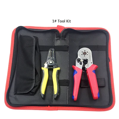 1 tool kit Обжимные плоскогубцы для зачистки проводов, набор ручных инструментов, Мультитул, обжимные плоскогубцы для изолированных и неизолированных трубчатых втулок - Цвет: 1 tool kit