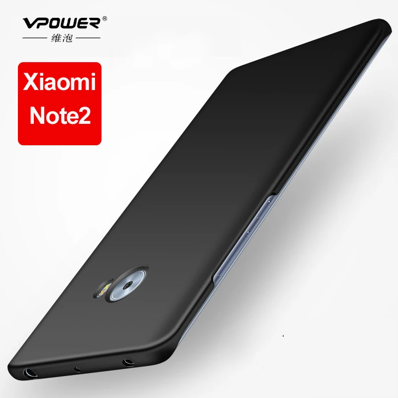 Чехол для Xiaomi Mi Note 2 чехол Vpower Silky Feel Роскошный ПК Жесткий защитный телефона чехлы