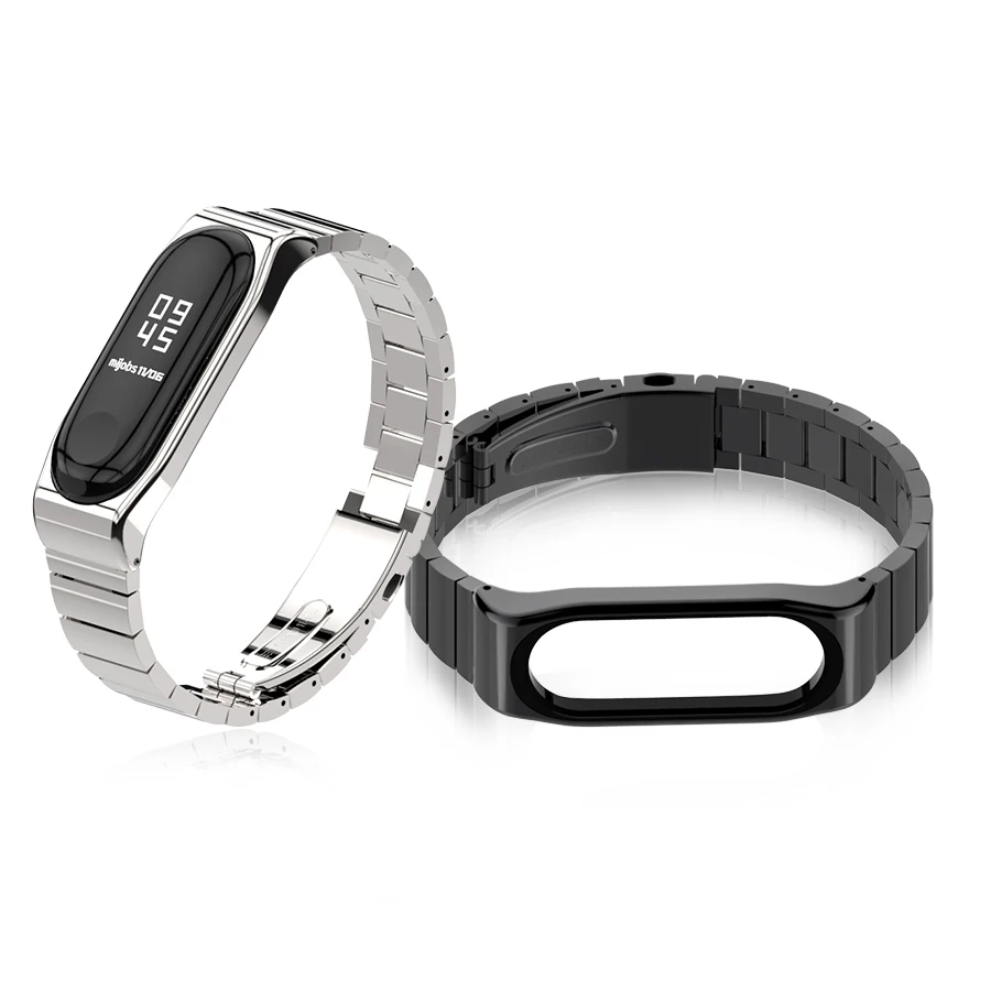 Ремешок mi jobs для mi Band 4 3 металлический ремешок для Xiaomi mi Band 4 браслет из нержавеющей стали mi Band 3 браслеты mi Band 4 ремешок на запястье