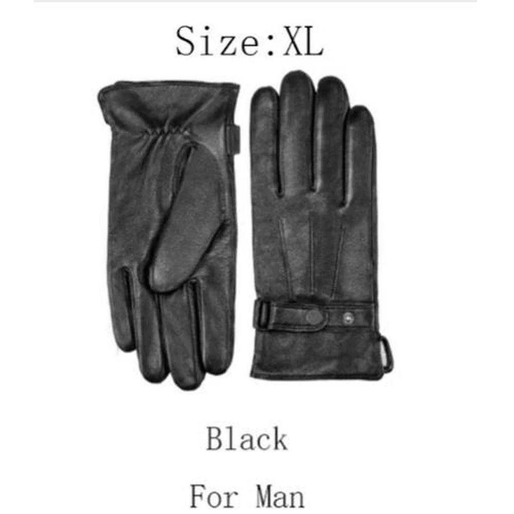 Man XL Size Xiaomi Mijia Qimian овчины Сенсорный экран перчатки испанский сырой зима осень утолщаются теплые унисекс для вождения, мотоцикла, рыбалки - Цвет: Man XL Size