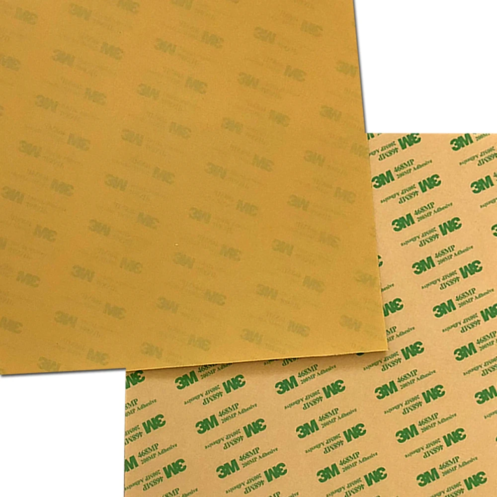 

ENERGETIC PEI Ultem1000 Sheet 235 x 235mm 3D Printer Build Surface 0.2mm Thickness with 3M 468MP Adhesive for Ender-3 Hot Bed