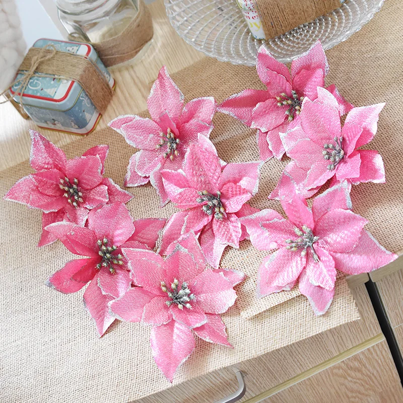 NUCHI 8pcs13cm 6 видов цветов золото/красный/серебристый/фиолетовый/розовый/синий